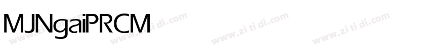MJNgaiPRC Medium字体转换